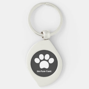 Chaveiro De Metal Im-Paw-Tant