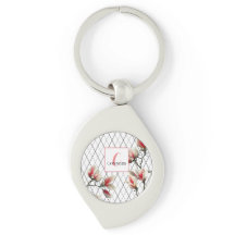 Chaveiro de metal personalizado monograma