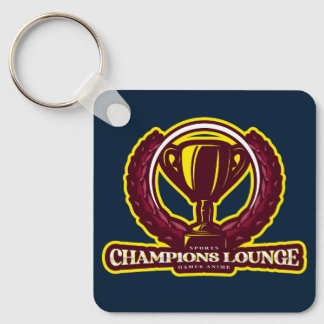 Chaveiro de metal quadrado, 2,25" x 2,25"