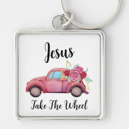 Chaveiro de Metal Quadrado Premium, Pequeno (1,38"