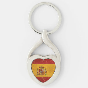 Chaveiro de Metal Vintage - Bandeira espanhola