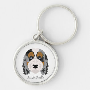 Chaveiro de mistura de Shepherd Poodle australiano