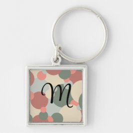 Chaveiro de moléculas verdes-vermelhas personaliza