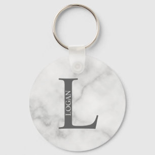 Chaveiro de Monograma e Nome Personalizado