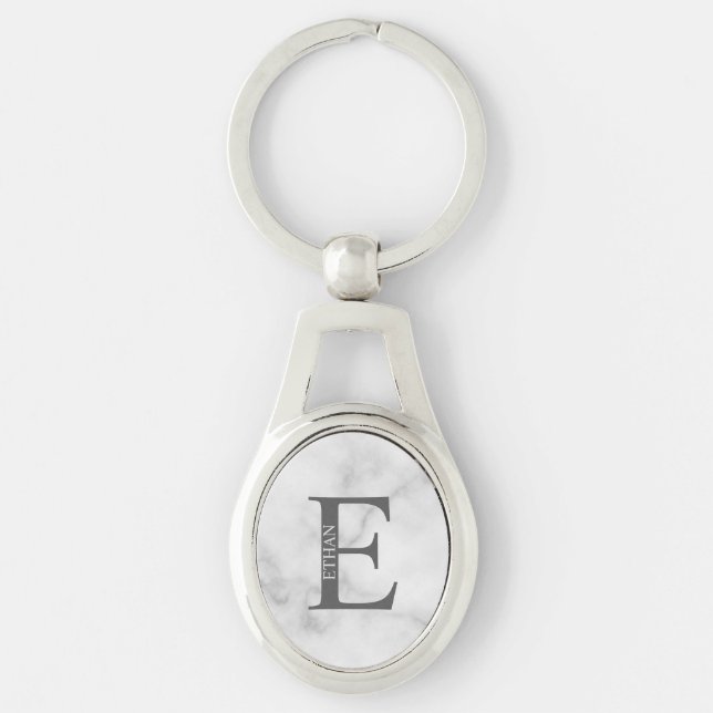 Chaveiro de Monograma e Nome Personalizado (Frente)