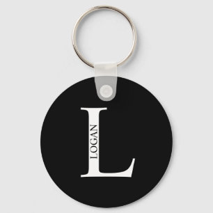 Chaveiro de Monograma e Nome Personalizado
