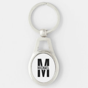 Chaveiro de Monograma e Nome Personalizado