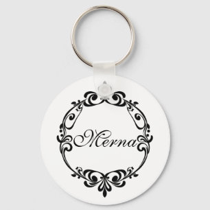 Chaveiro de Monograma Elegante