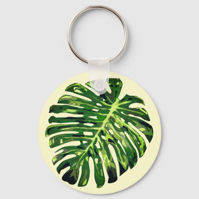 Chaveiro de Monstera Leaf (Frente)