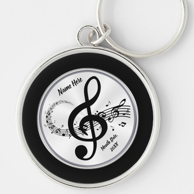 Chaveiro de Música Personalizada, Limpeza de Árvor (Frente)