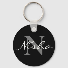 Chaveiro de Na moda preto Elegante