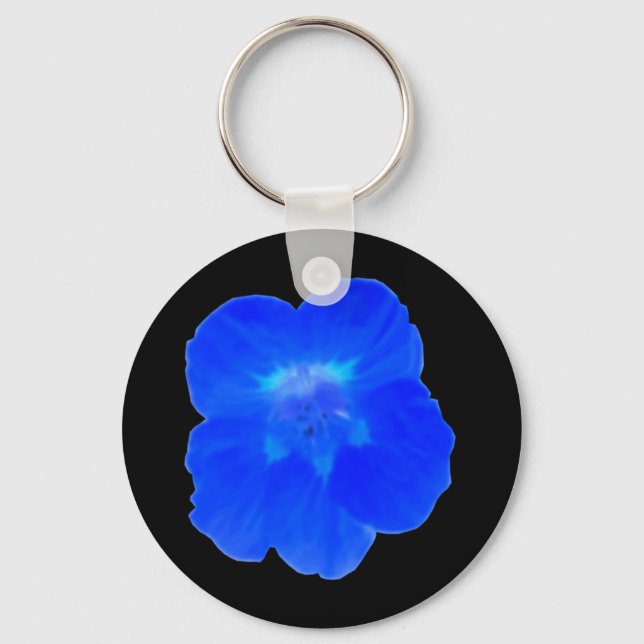 Chaveiro de Nasturtium azul (Frente)