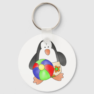 Chaveiro de Natação para Meninos Pinguins
