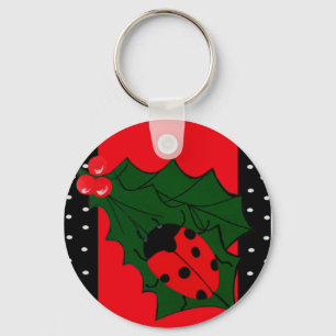 Chaveiro de Natal Ladybug