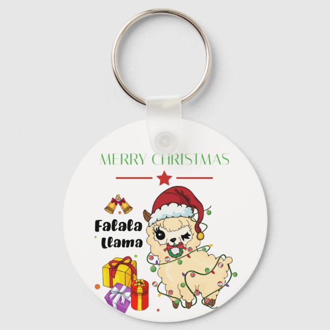 Chaveiro de Natal Llama (Frente)