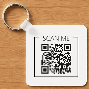 Chaveiro de Negócios Código QR Minimalista Escanei