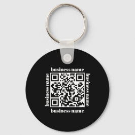 Chaveiro de negócios com código QR minimalista eco