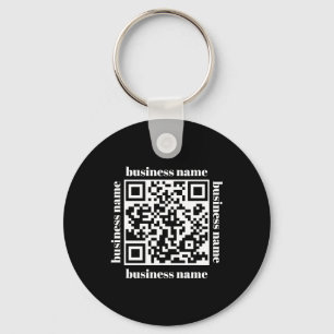 Chaveiro de negócios com código QR minimalista eco