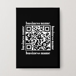 Chaveiro de negócios com QR Code minimalista econô