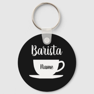 Chaveiro de nome barista personalizado para compro