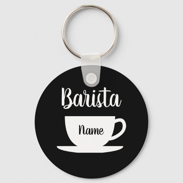 Chaveiro de nome barista personalizado para compro (Frente)