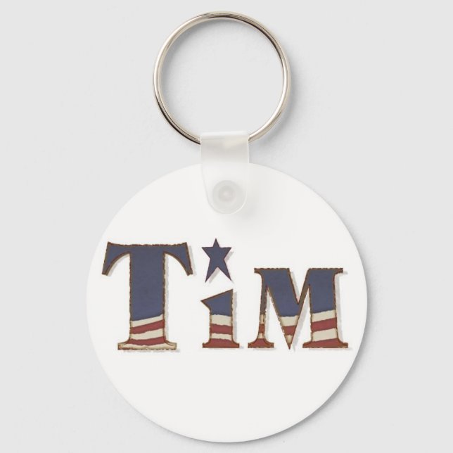 CHAVEIRO de Nome da Americana KRW - Tim (Frente)
