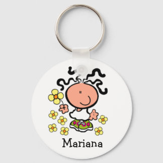 Chaveiro de nome de desenho animado