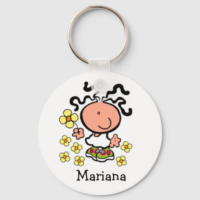 Chaveiro de nome de desenho animado (Frente)