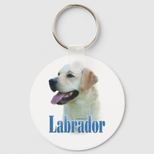 Chaveiro de Nome do Retriever Labrador Amarelo