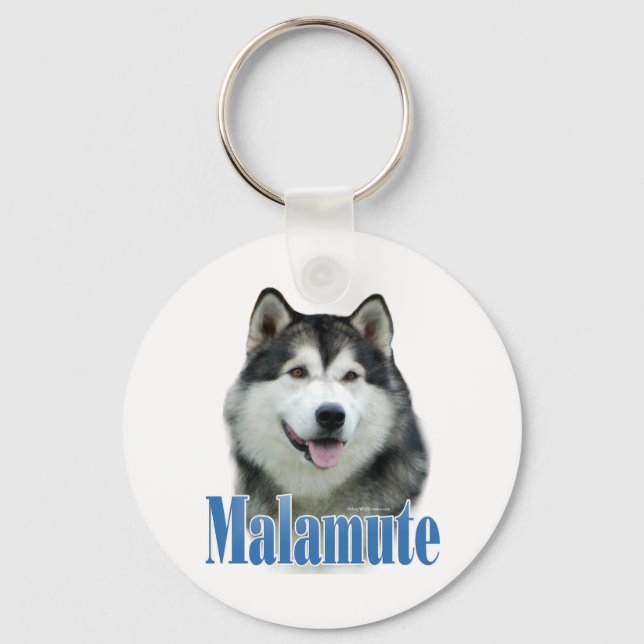 Chaveiro de Nome Malamute do Alasca (Frente)