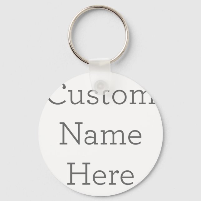 Chaveiro Círculo de Metal, 5,08cm (Frente)