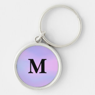 Chaveiro de Nome Personalizado de Gradiente unicór