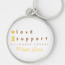 chaveiro de Nome Personalizado do cancer de infânc
