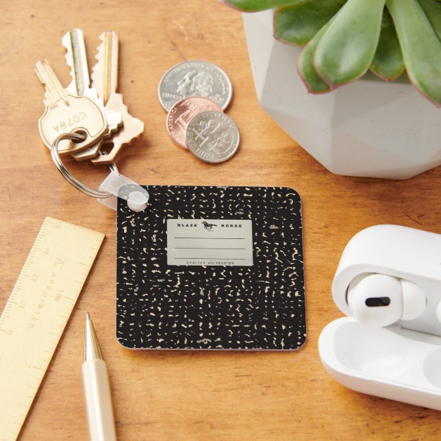 Chaveiro de notebook de composição prateada (Mesa)