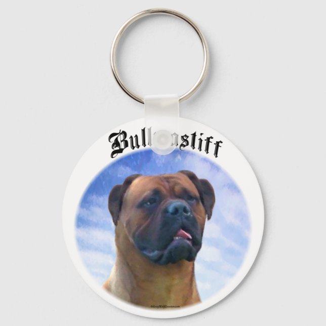 Chaveiro de Nuvens Bullmastiff (Frente)
