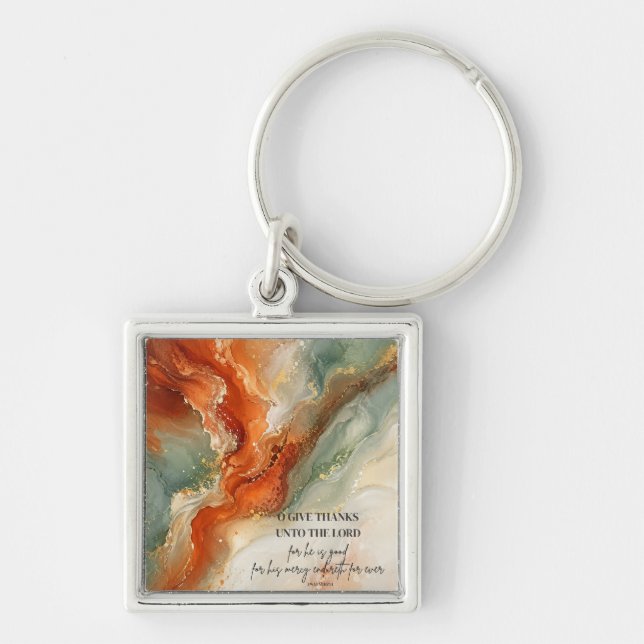 Chaveiro DE OBRIGADO AO SENHOR | Presente de Ação de Graças (Frente)