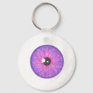Chaveiro de Olho Rosa Púrpura