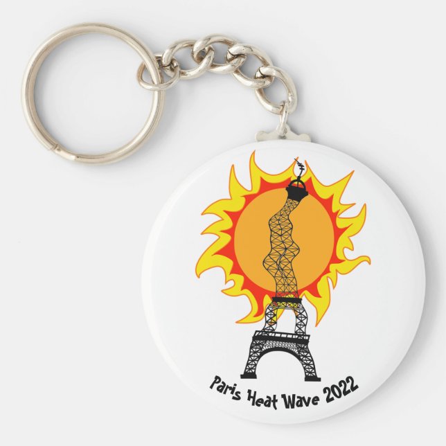 Chaveiro de Onda de Calor em Paris 2022 (Frente)
