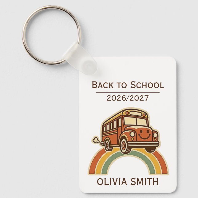 Chaveiro de Ônibus de Volta à Escola (Frente)