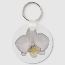 Chaveiro de Orquídea Branca
