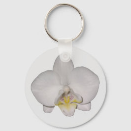 Chaveiro de Orquídea Branca