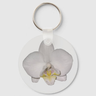 Chaveiro de Orquídea Branca