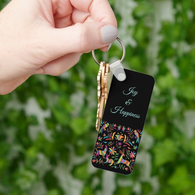 Chaveiro De Otomi Mexicano E Animal (Mão)