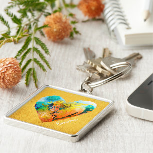 chaveiro de ouro de grafite