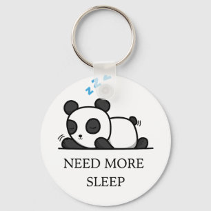 Chaveiro de Panda Adormecido Fofo