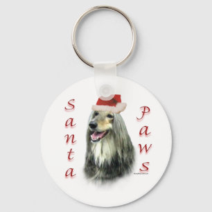 Chaveiro de Papai noel de patas afegãs