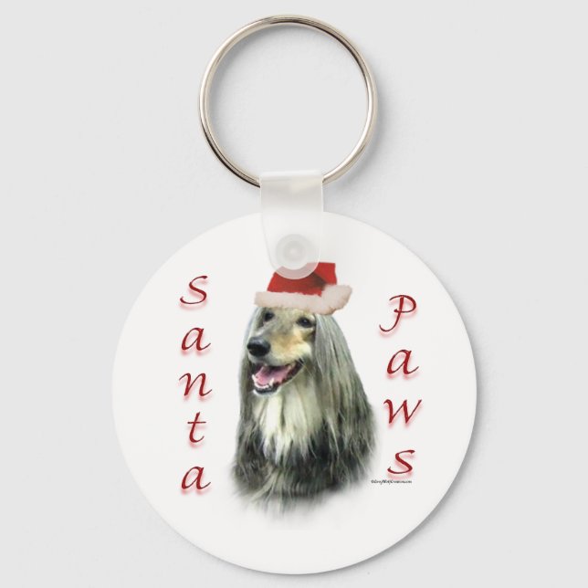 Chaveiro de Papai noel de patas afegãs (Frente)