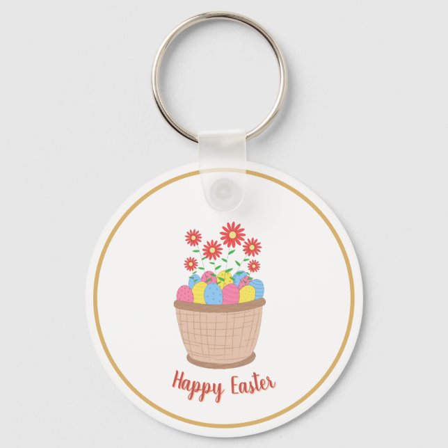 Chaveiro de Páscoa (Happy Easter) (Frente)