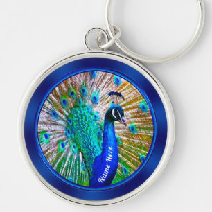 Chaveiro de Peacock impressionante PERSONALIZADO o