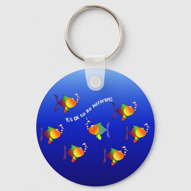 Chaveiro de peixe diferente (Frente)